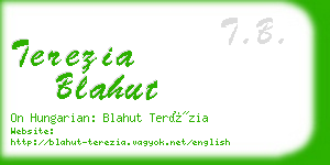 terezia blahut business card